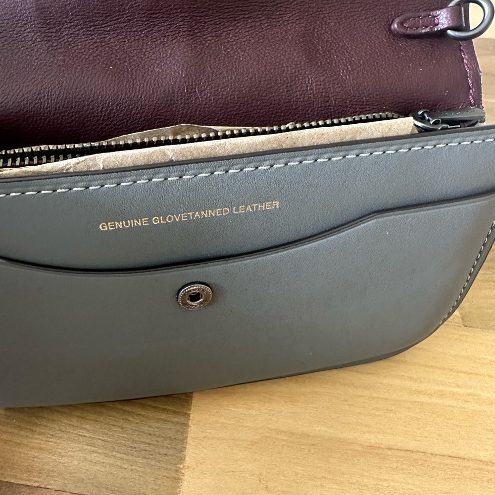 Coach 1941 Gray Glovetanned Leather Clutch Wristlet - Picture 3 of 9